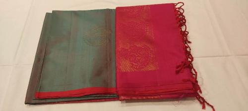 SOFT SILK SAREE WITH BLOUSE